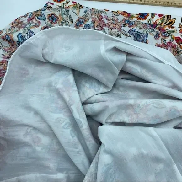 RACHEL ROY Women’s Skirt Medium Floral Print Tiered Maxi Lined Pull On - Picture 7 of 8